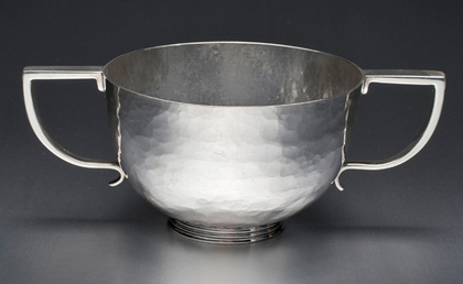 Arts & Crafts Hand Hammered Silver Sugar Bowl - Philip Alexander